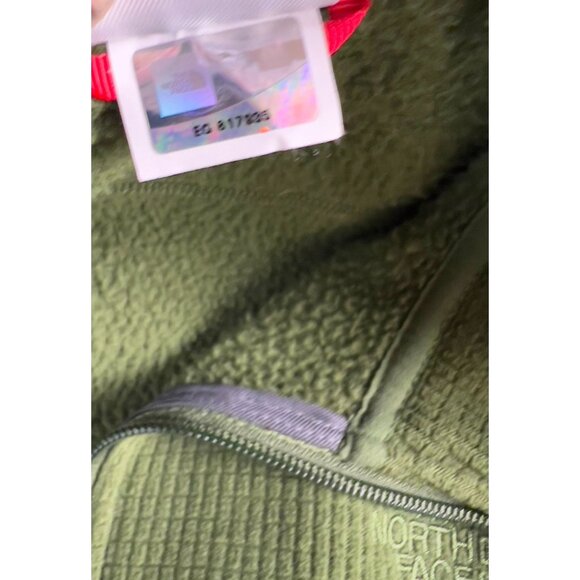 Northface Men's Sz. L Green Full Zip Fleece Jacket Waffle Thermal VG+ - Picture 11 of 12